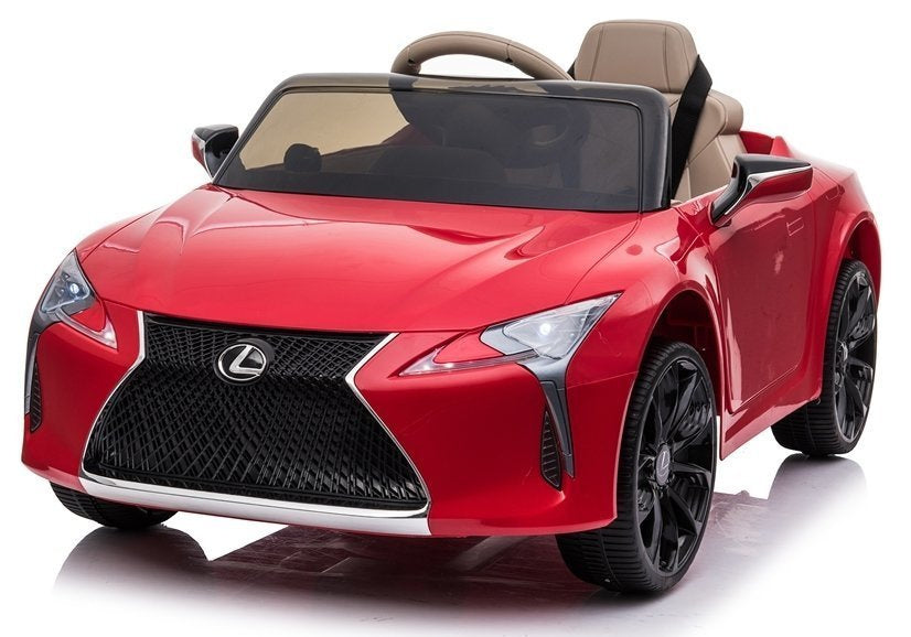 Elektrinis vaikiškas automobilis „Lexus JE1618“ raudonas, dažytas