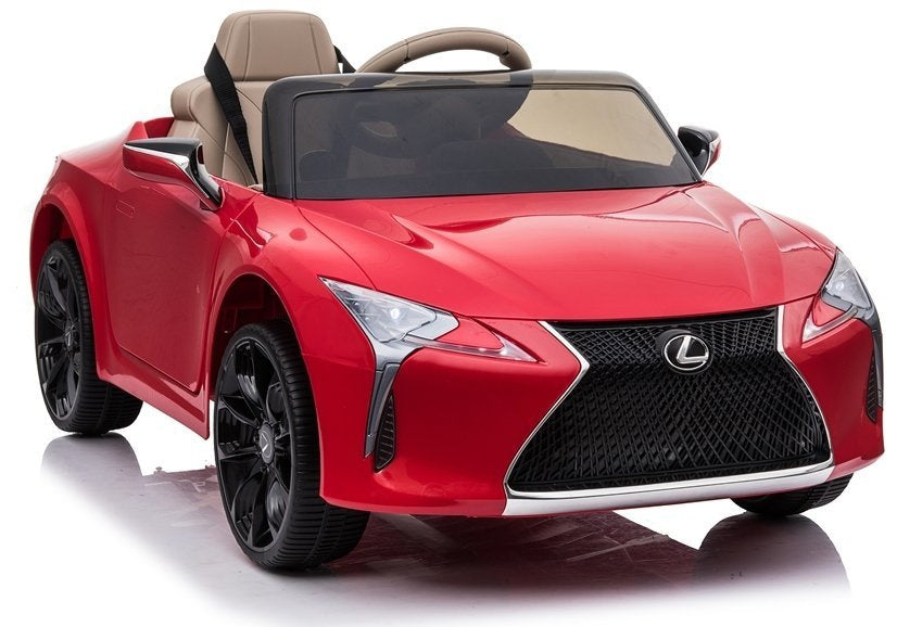 Elektrinis vaikiškas automobilis „Lexus JE1618“ raudonas, dažytas