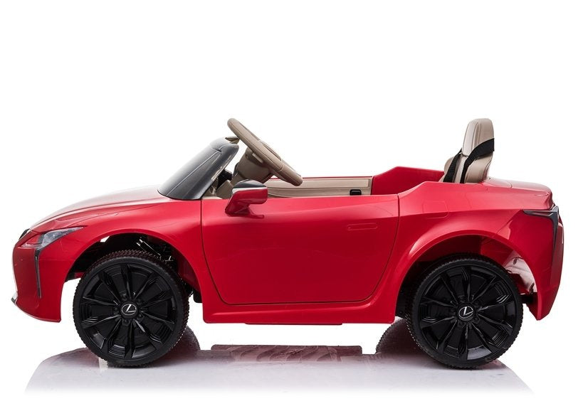 Elektrinis vaikiškas automobilis „Lexus JE1618“ raudonas, dažytas