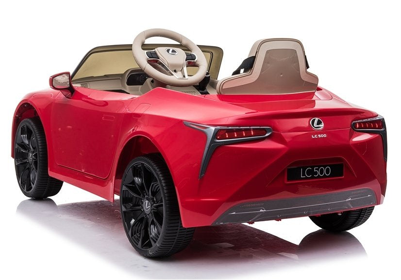 Elektrinis vaikiškas automobilis „Lexus JE1618“ raudonas, dažytas