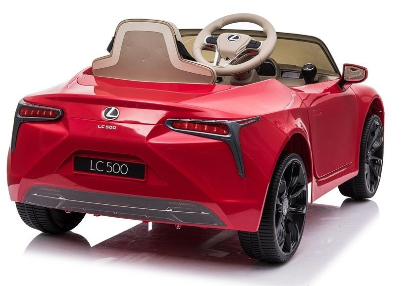 Elektrinis vaikiškas automobilis „Lexus JE1618“ raudonas, dažytas