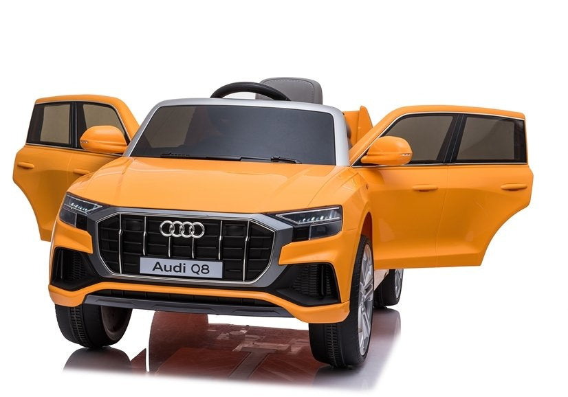 Elektrinis vaikiškas automobilis „Audi Q8“ JJ2066 geltonas, dažytas