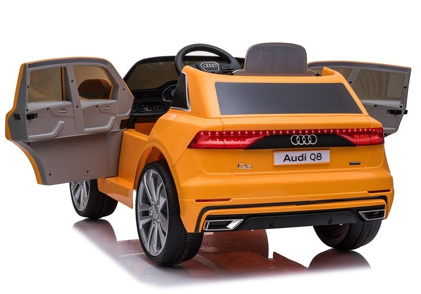 Elektrinis vaikiškas automobilis „Audi Q8“ JJ2066 geltonas, dažytas