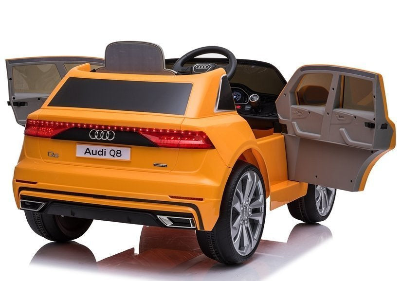 Elektrinis vaikiškas automobilis „Audi Q8“ JJ2066 geltonas, dažytas