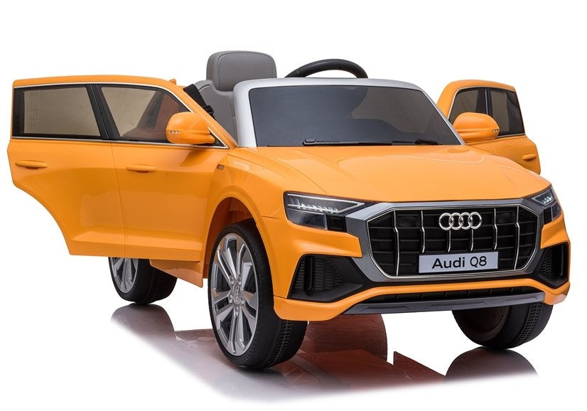 Elektrinis vaikiškas automobilis „Audi Q8“ JJ2066 geltonas, dažytas