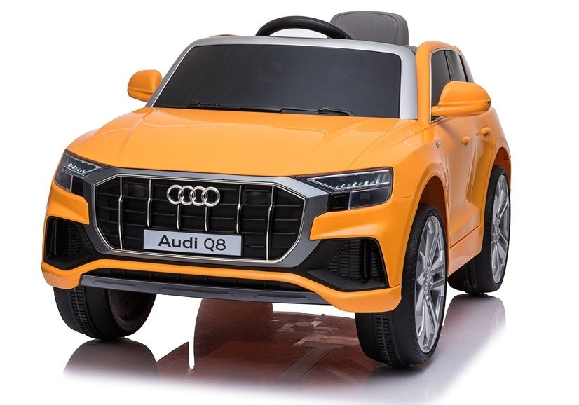 Elektrinis vaikiškas automobilis „Audi Q8“ JJ2066 geltonas, dažytas