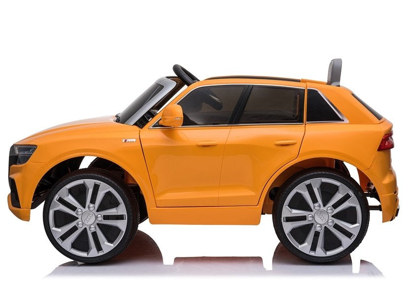 Elektrinis vaikiškas automobilis „Audi Q8“ JJ2066 geltonas, dažytas