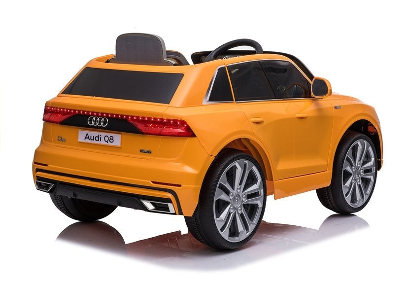Elektrinis vaikiškas automobilis „Audi Q8“ JJ2066 geltonas, dažytas