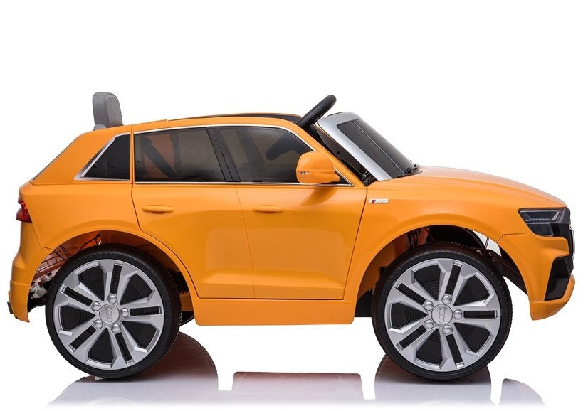 Elektrinis vaikiškas automobilis „Audi Q8“ JJ2066 geltonas, dažytas