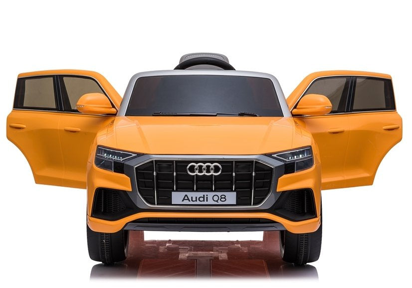 Elektrinis vaikiškas automobilis „Audi Q8“ JJ2066 geltonas, dažytas