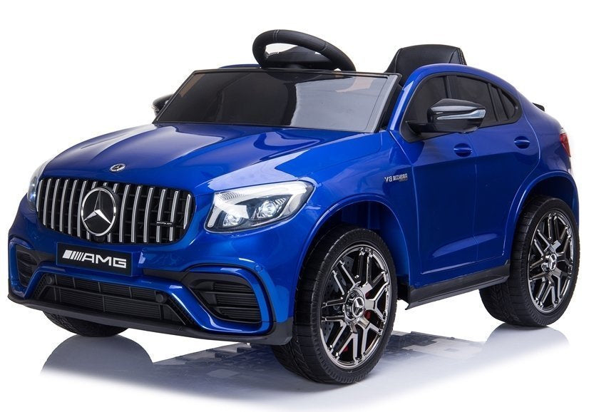 Elektrinis vaikiškas automobilis „Mercedes QLS-5688“ 4x4 mėlynas, dažytas