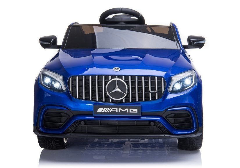 Elektrinis vaikiškas automobilis „Mercedes QLS-5688“ 4x4 mėlynas, dažytas
