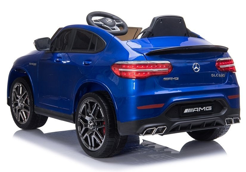 Elektrinis vaikiškas automobilis „Mercedes QLS-5688“ 4x4 mėlynas, dažytas
