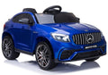 Elektrinis vaikiškas automobilis „Mercedes QLS-5688“ 4x4 mėlynas, dažytas