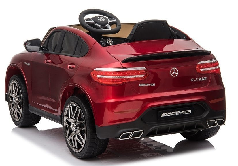 Elektrinis vaikiškas automobilis „Mercedes QLS-5688“ 4x4 raudonas, dažytas