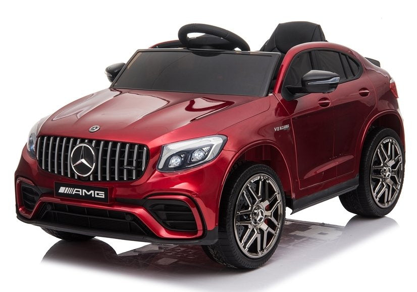 Elektrinis vaikiškas automobilis „Mercedes QLS-5688“ 4x4 raudonas, dažytas