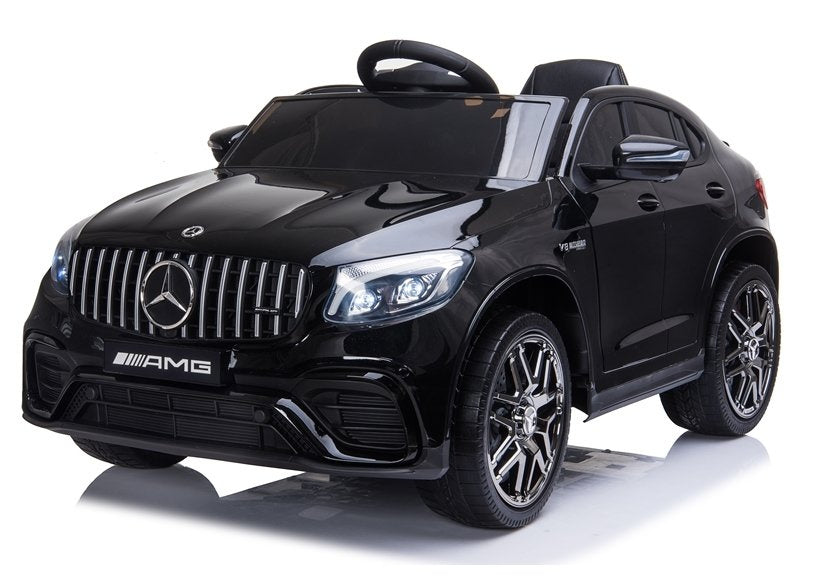 Elektrinis vaikiškas automobilis „Mercedes QLS-5688“ 4x4 juodas, dažytas