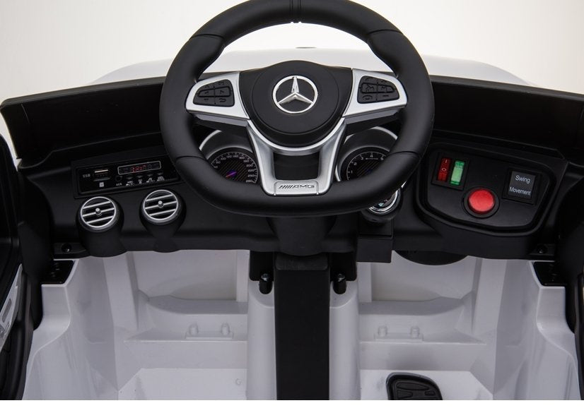 Elektrinis vaikiškas automobilis „Mercedes QLS-5688“ 4x4 juodas, dažytas
