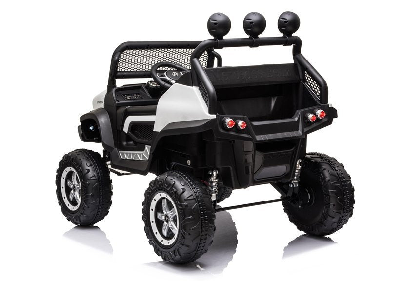 Elektrinis vaikiškas automobilis „Mercedes Unimog S“ baltas