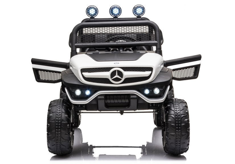 Elektrinis vaikiškas automobilis „Mercedes Unimog S“ baltas