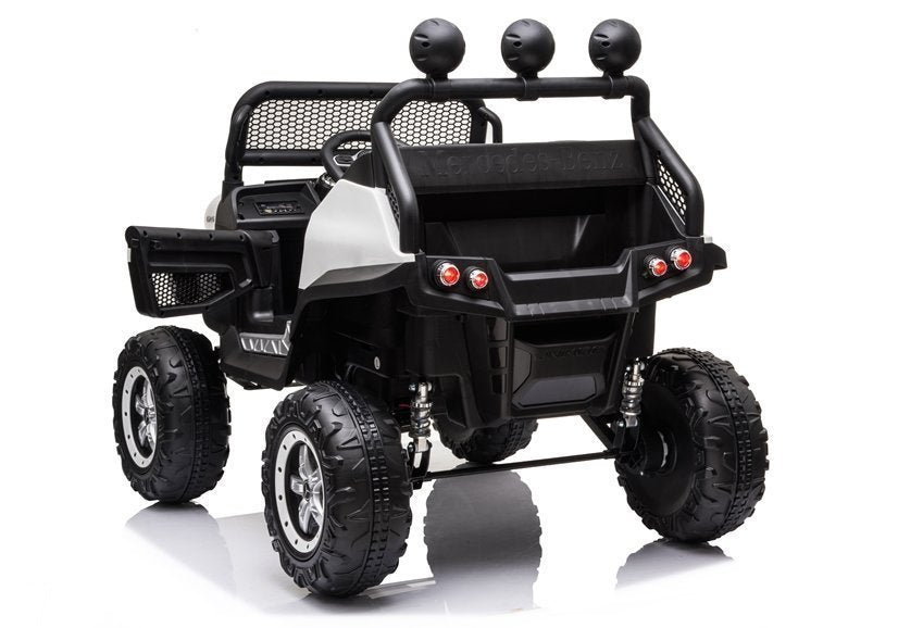 Elektrinis vaikiškas automobilis „Mercedes Unimog S“ baltas