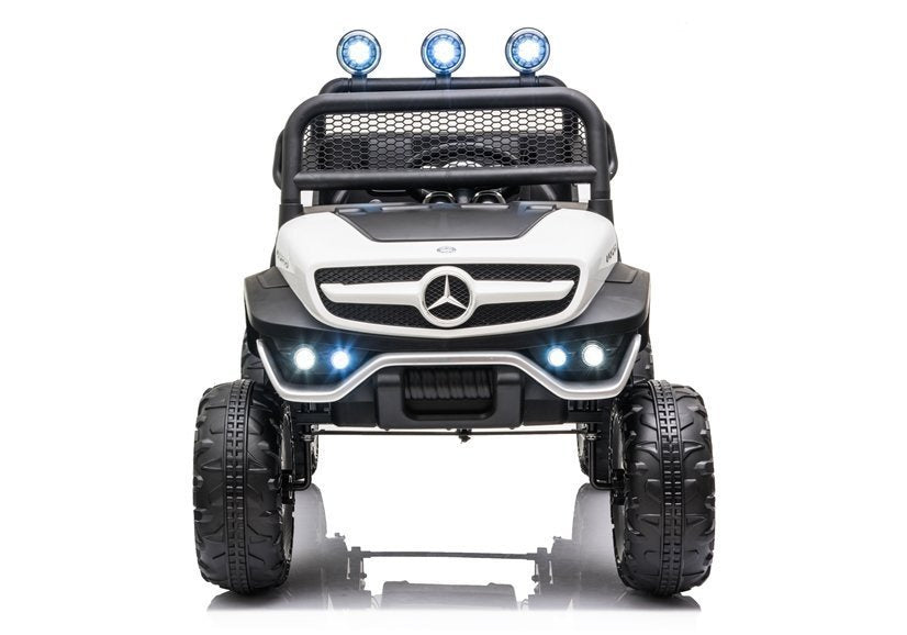 Elektrinis vaikiškas automobilis „Mercedes Unimog S“ baltas