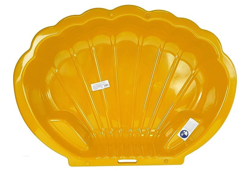 Smėlio dėžė–baseinas 2in1 „Shell“ geltona 110 cm 2075