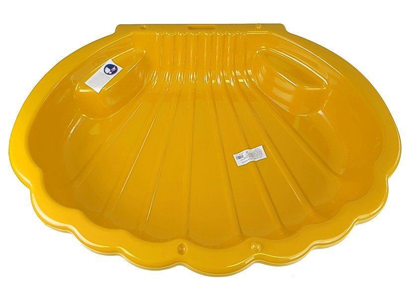 Smėlio dėžė–baseinas 2in1 „Shell“ geltona 110 cm 2075