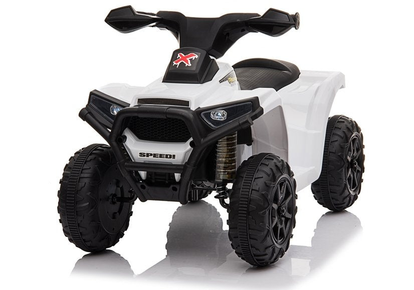 XH116 elektrinis vaikiškas keturratis (baltas)