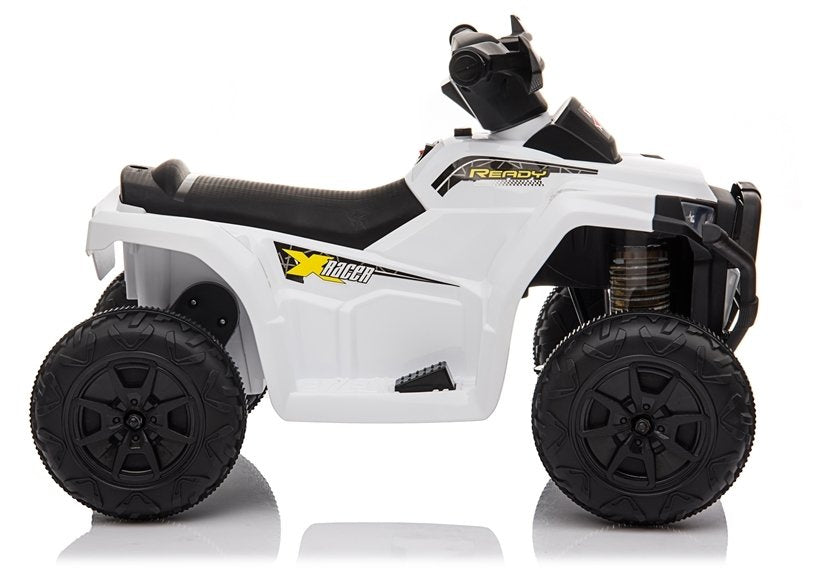 XH116 elektrinis vaikiškas keturratis (baltas)