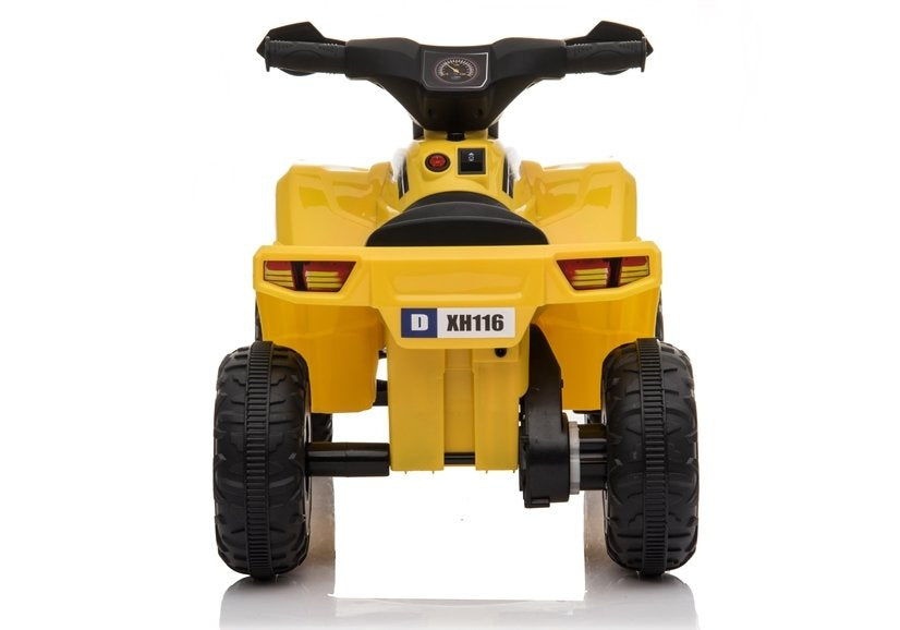 XH116 elektrinis vaikiškas keturratis (geltonas)
