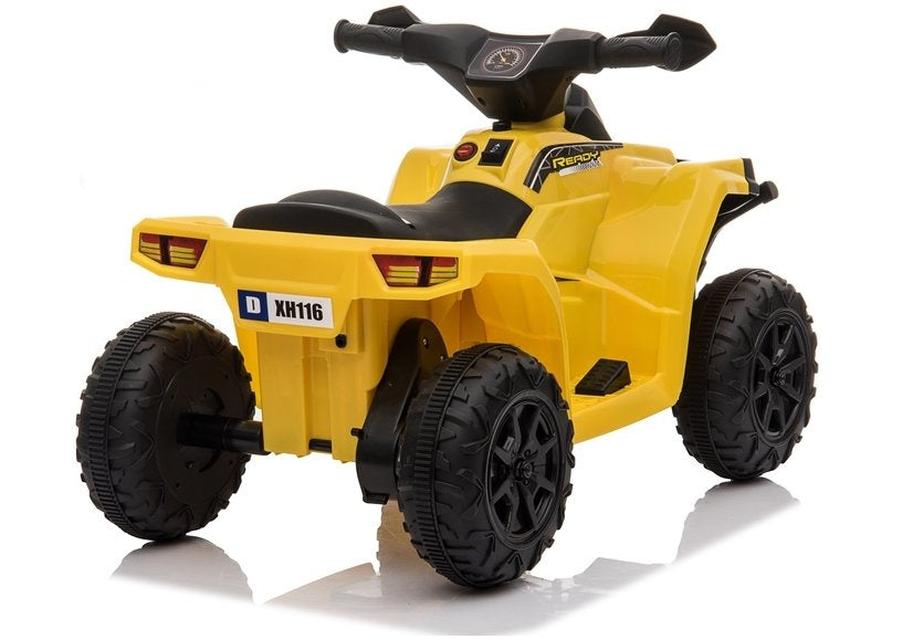 XH116 elektrinis vaikiškas keturratis (geltonas)
