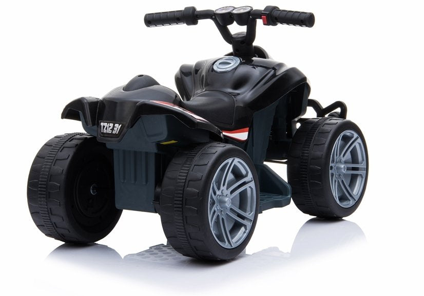 TR1805 elektrinis vaikiškas keturratis (juodas)