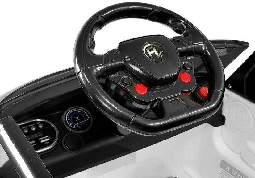 HL1638 elektrinis vaikiškas automobilis (baltas)