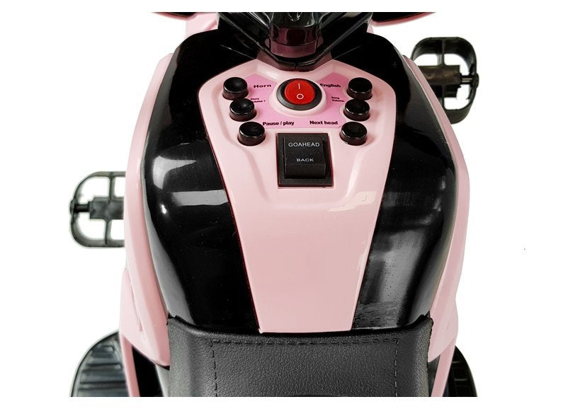 HL-108 elektrinis vaikiškas motociklas (rožinis)