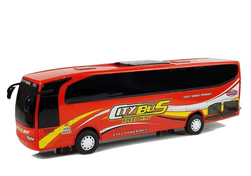 Miesto autobusas raudonas modelis 54 cm