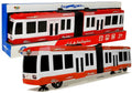Artikuliuotas autobusas su traukos pavara (raudonas)