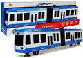 Artikuliuotas autobusas su traukos pavara (mėlynas)