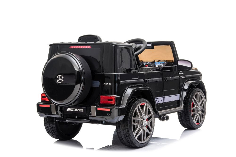 Elektrinis automobilis „Mercedes G63“, juodas