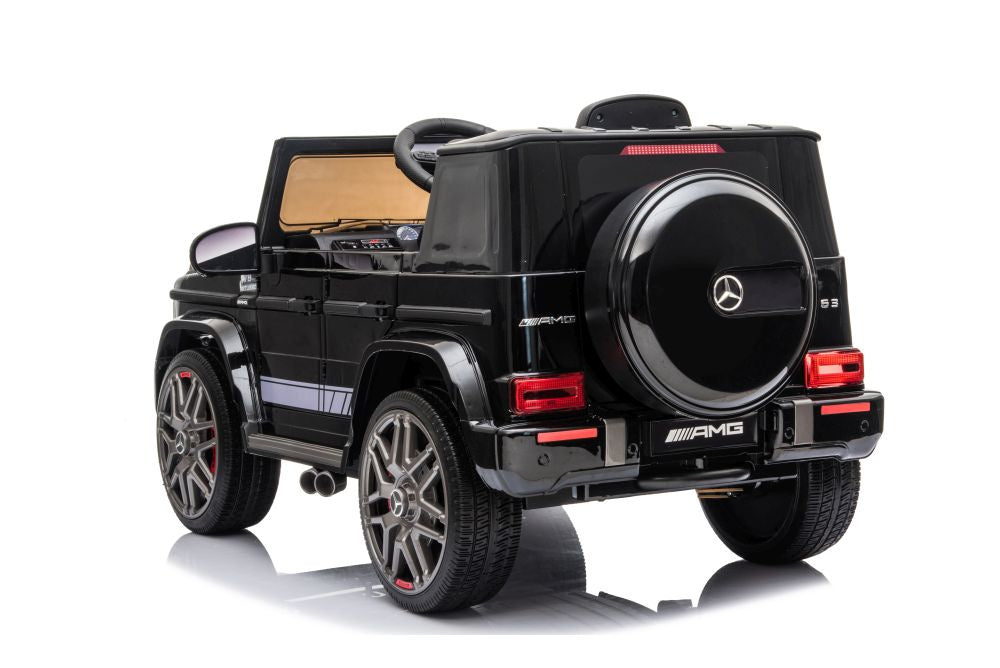 Elektrinis automobilis „Mercedes G63“, juodas