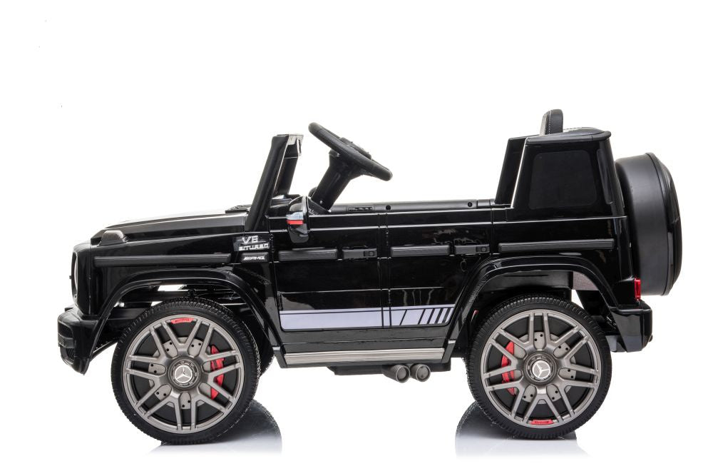 Elektrinis automobilis „Mercedes G63“, juodas