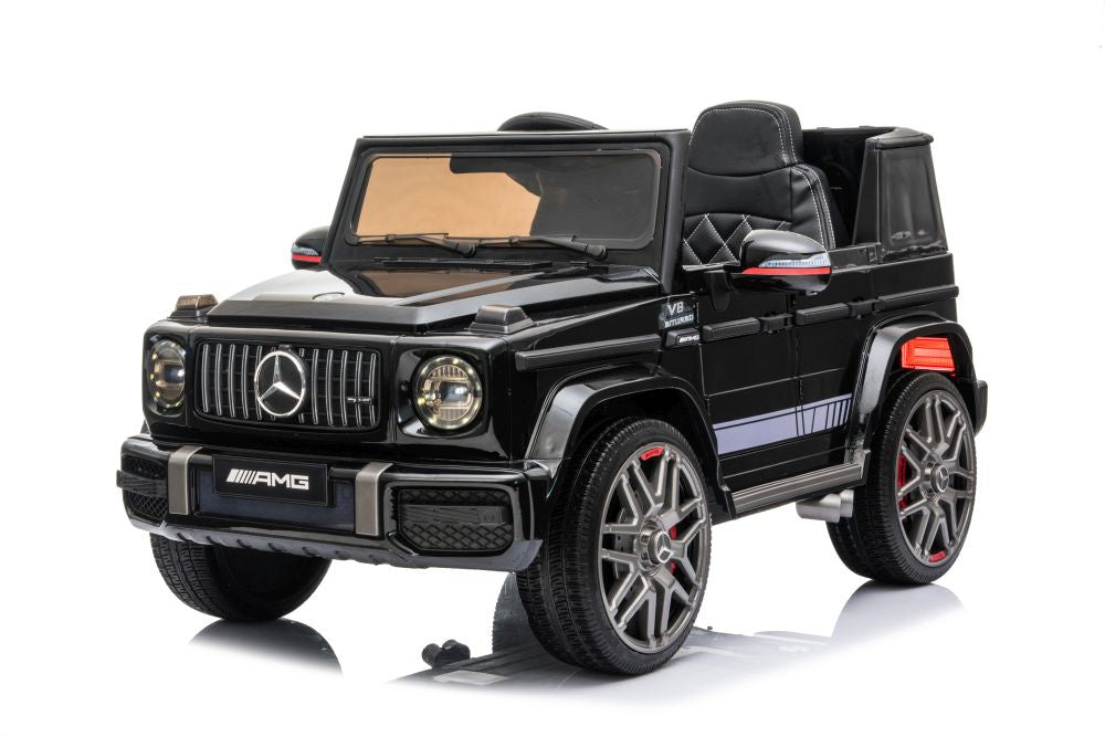 Elektrinis automobilis „Mercedes G63“, juodas