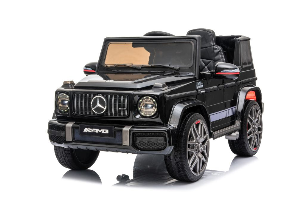 Elektrinis automobilis „Mercedes G63“, juodas
