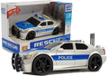 Policijos automobilis su baterija 1:20, sidabrinis, šviesos ir garsai