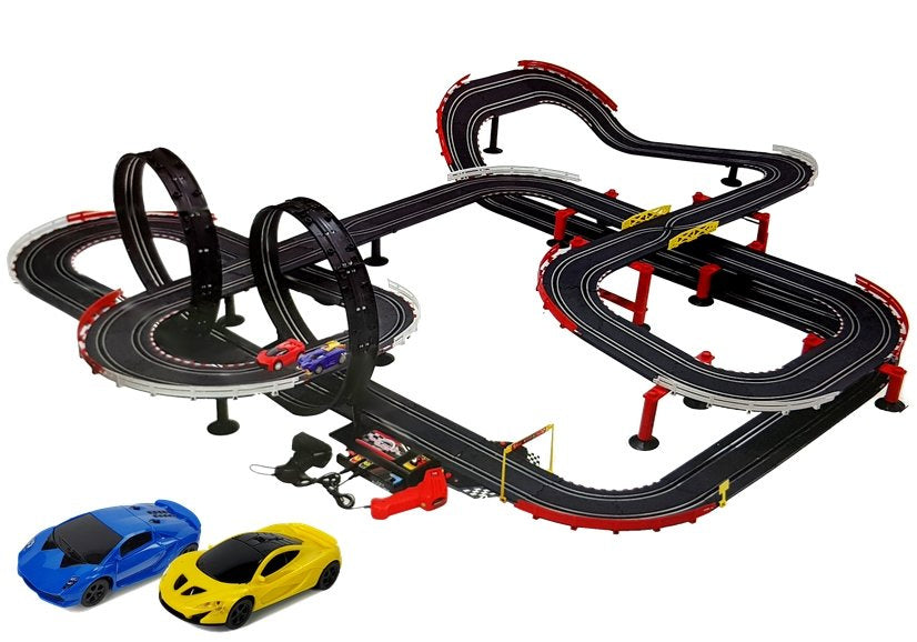 Lenktynių trasa su 2 automobiliais, 14,2 m, 1:43 su valdikliais