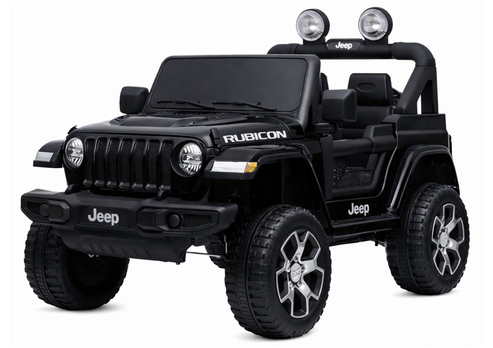 Elektrinis visureigis Jeep Rubicon 4x4, juodas
