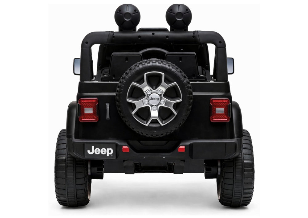 Elektrinis visureigis Jeep Rubicon 4x4, juodas