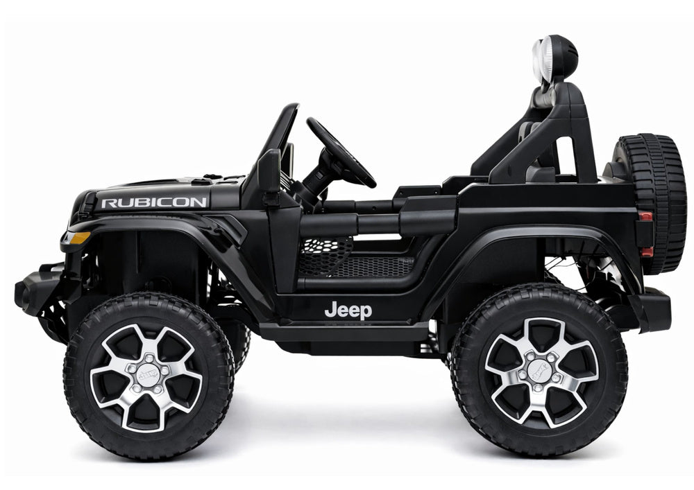 Elektrinis visureigis Jeep Rubicon 4x4, juodas