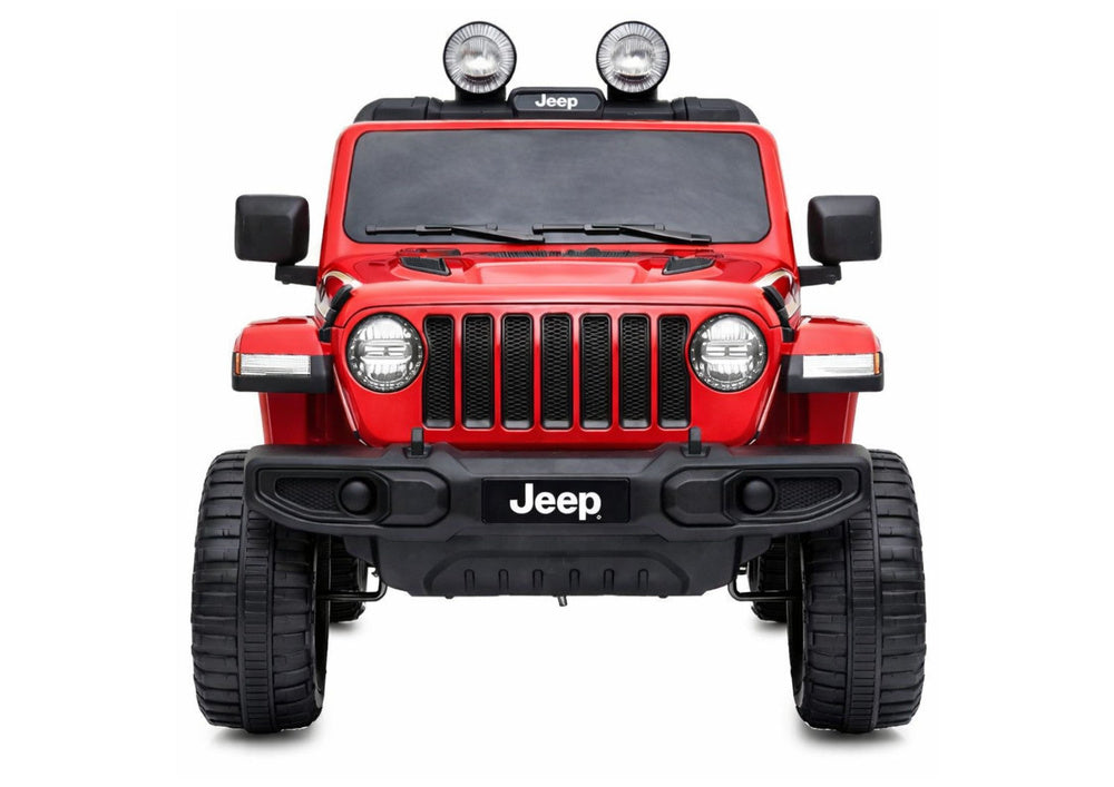 Elektrinis automobilis Jeep Rubicon 4x4, raudonas