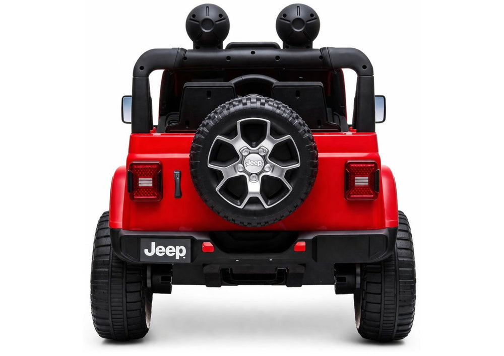 Elektrinis automobilis Jeep Rubicon 4x4, raudonas